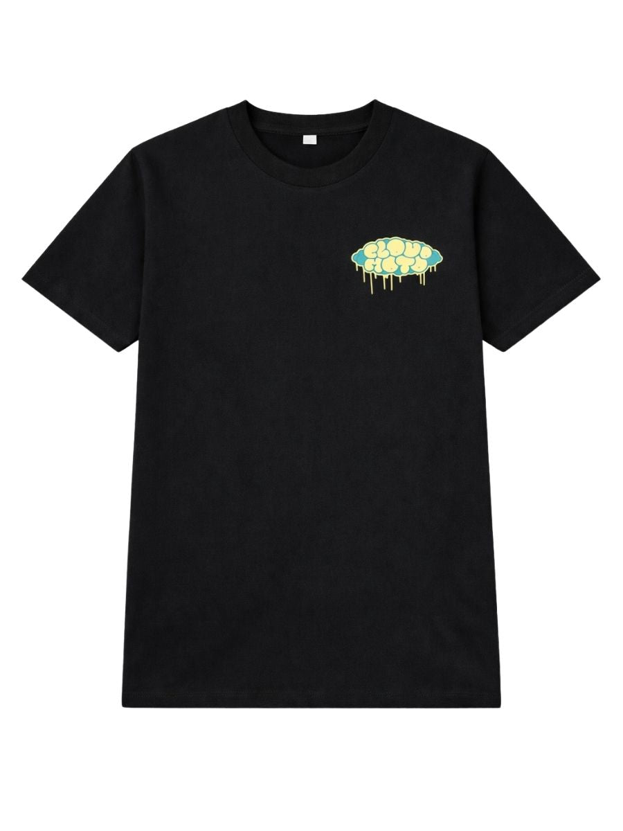 Cloud Moto Signature Drip Tee black Front