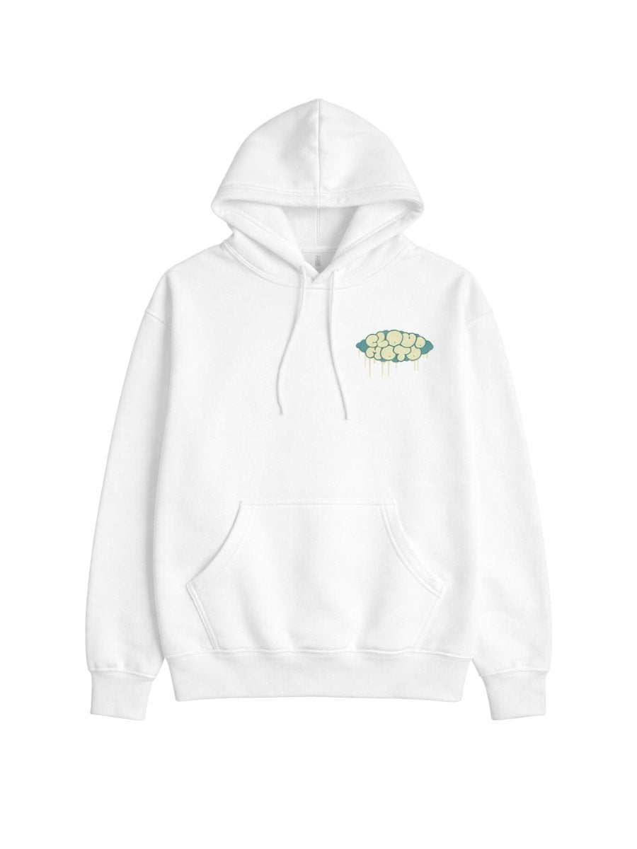 Cloud Moto Horizon Drip Hoodie White Front